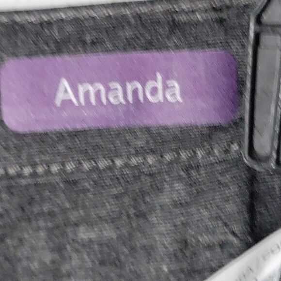 Gloria Vanderbilt Womens Size 10 Gray  Solid Amanda Slimming Tapered Leg Pants - Picture 7 of 13